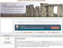 Tablet Screenshot of megaliths.net